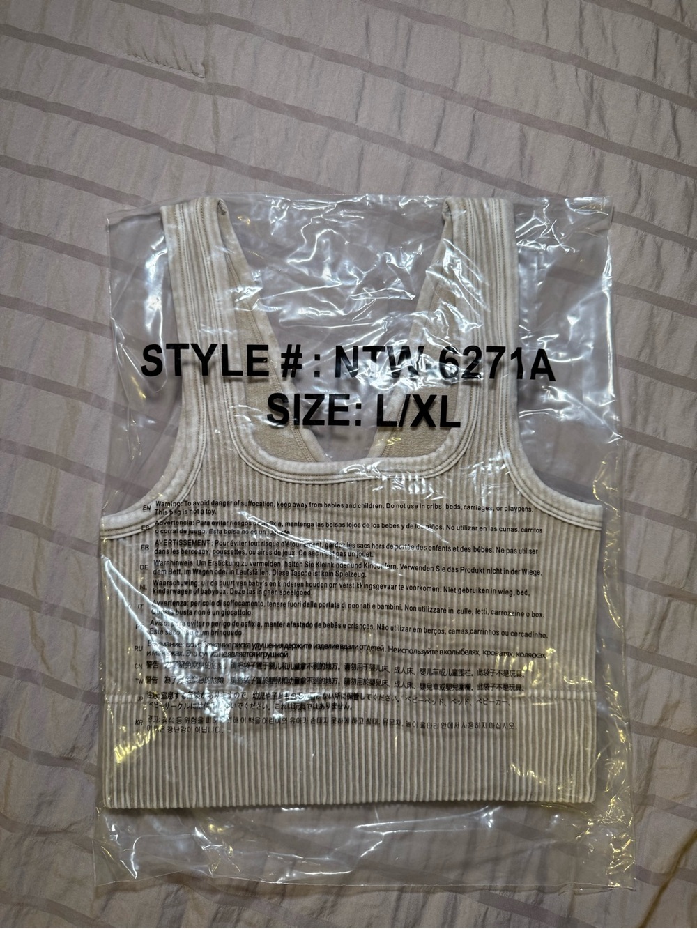 Zenana Reversible Ribbed bralette - Picture 8 of 8